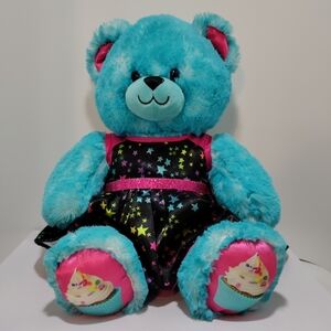 BUILD A BEAR Cakes N Treats Blue Sprinkles Cupcake 16" Plush Stuffed Animal BEAR